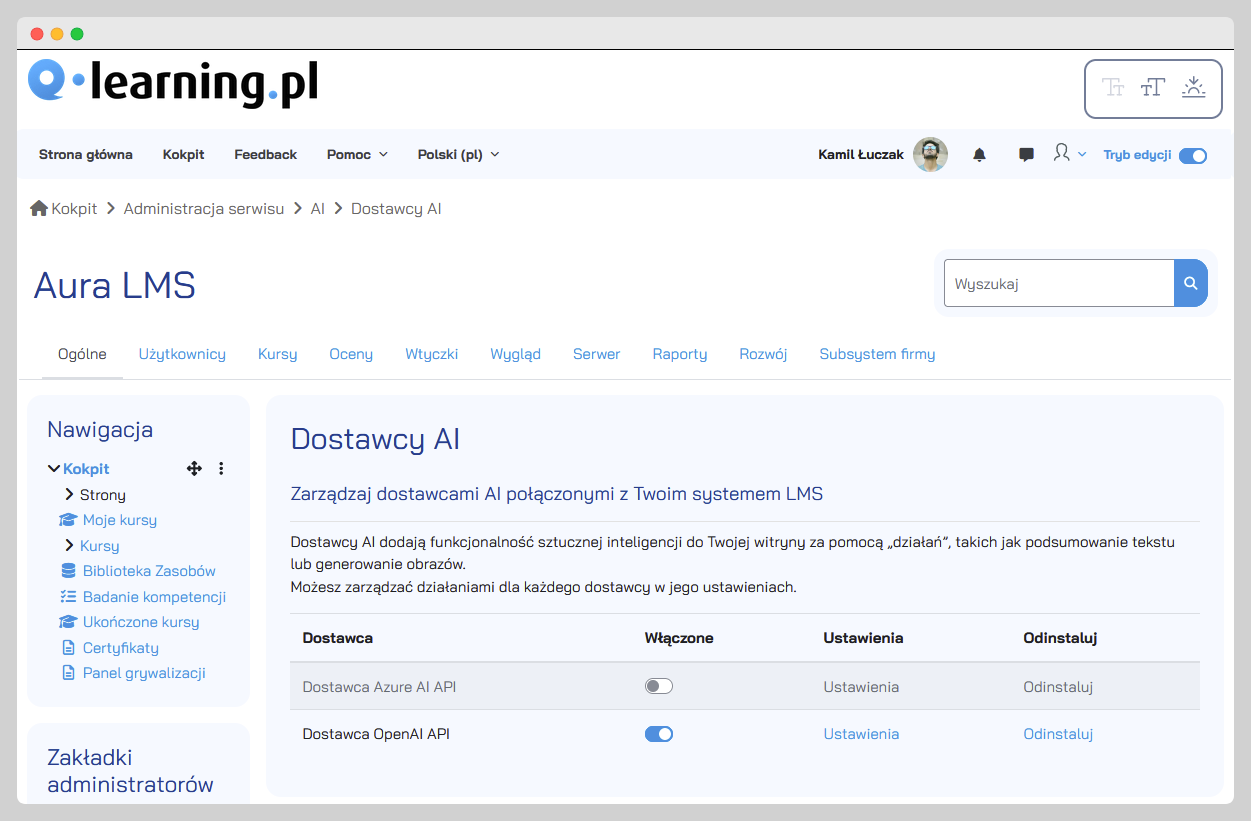 AI Subsystem Screenshot